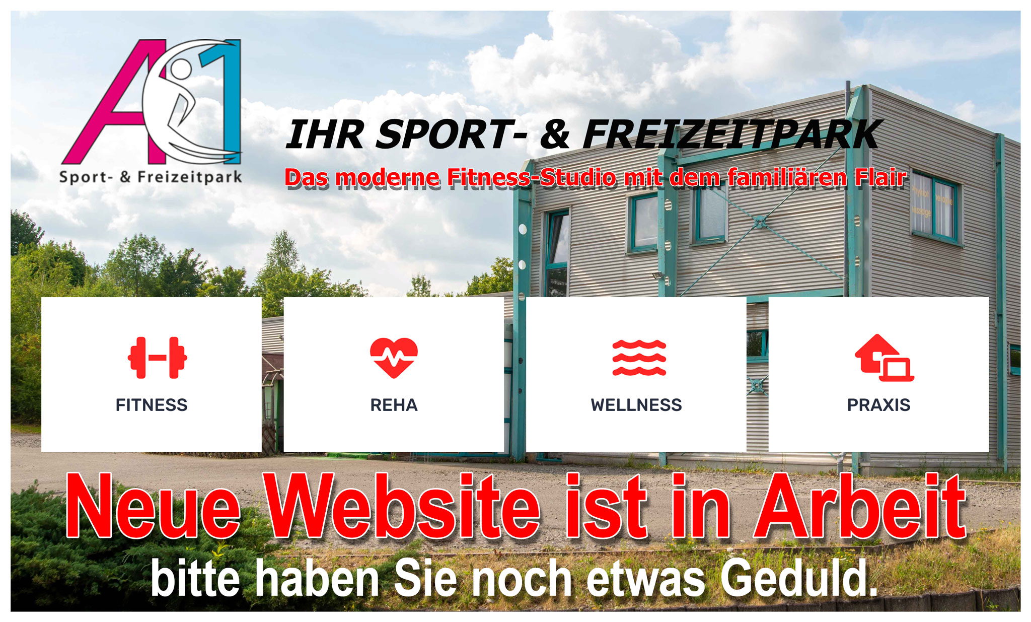 A1 Sport- & Freizeitpark – Neue Website ist in Arbeit